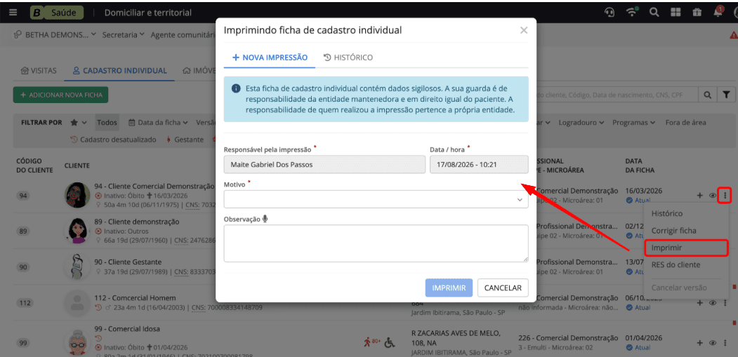 executando